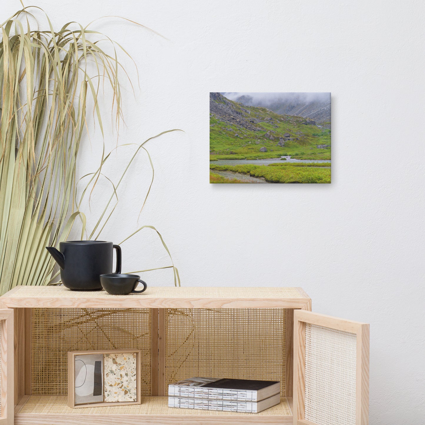 Stream in the mountains Photo Canvas