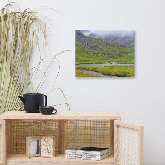 Stream in the mountains Photo Canvas