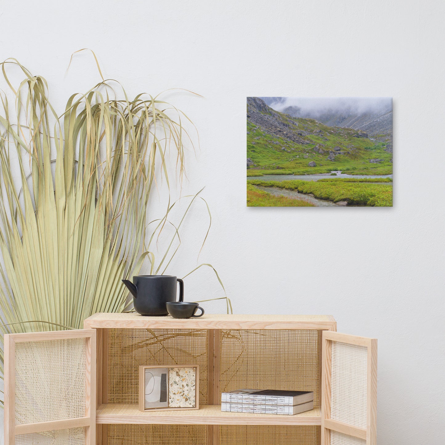 Stream in the mountains Photo Canvas