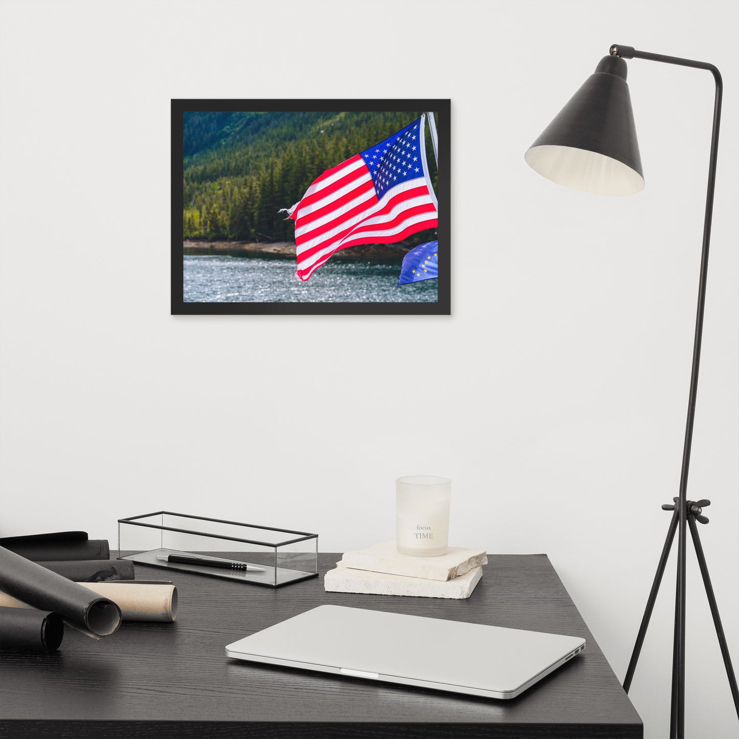 American Flag Framed poster