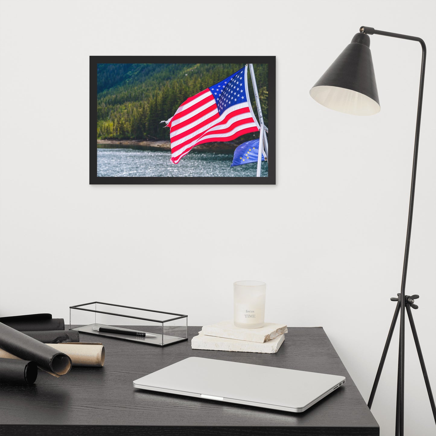 American Flag Framed poster