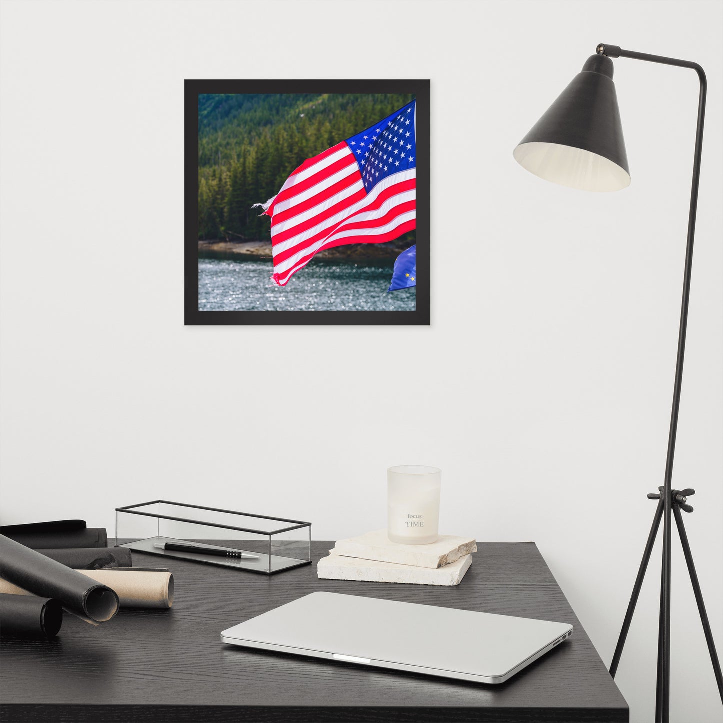 American Flag Framed poster