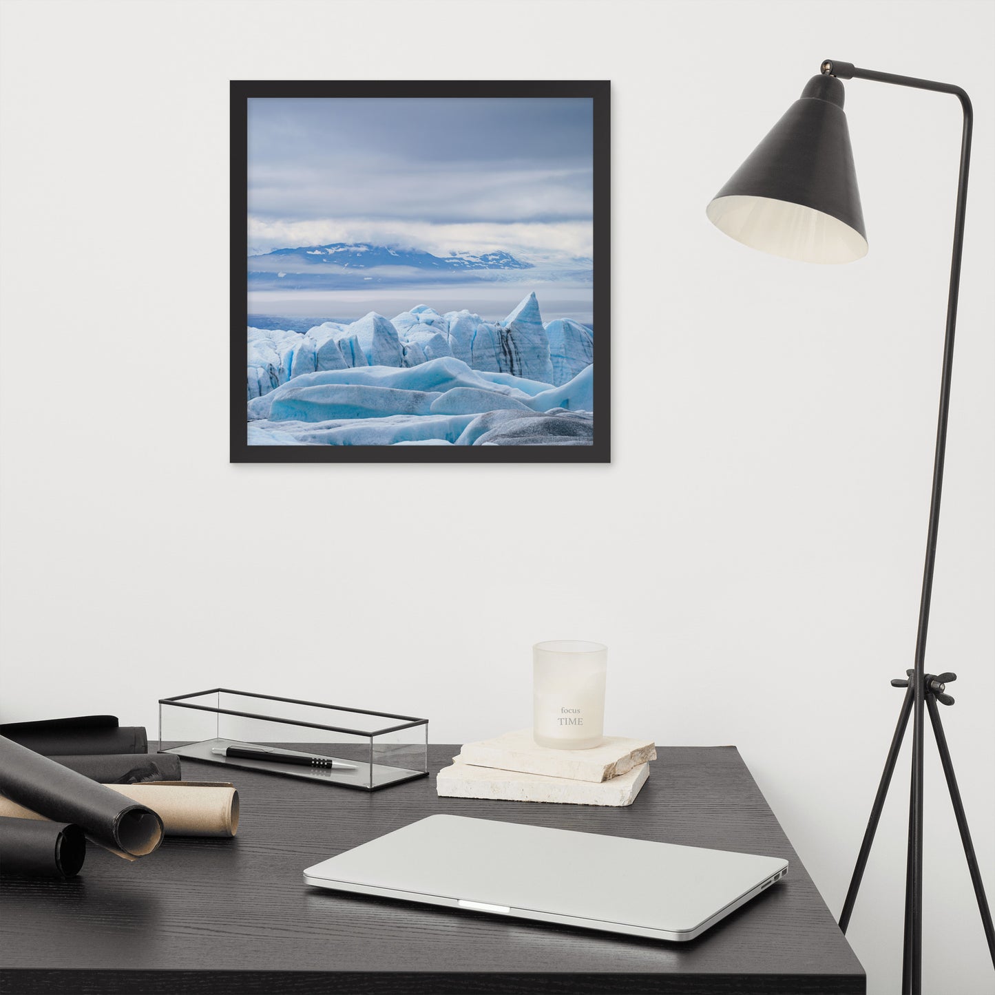 Alaska Glacier Framed poster