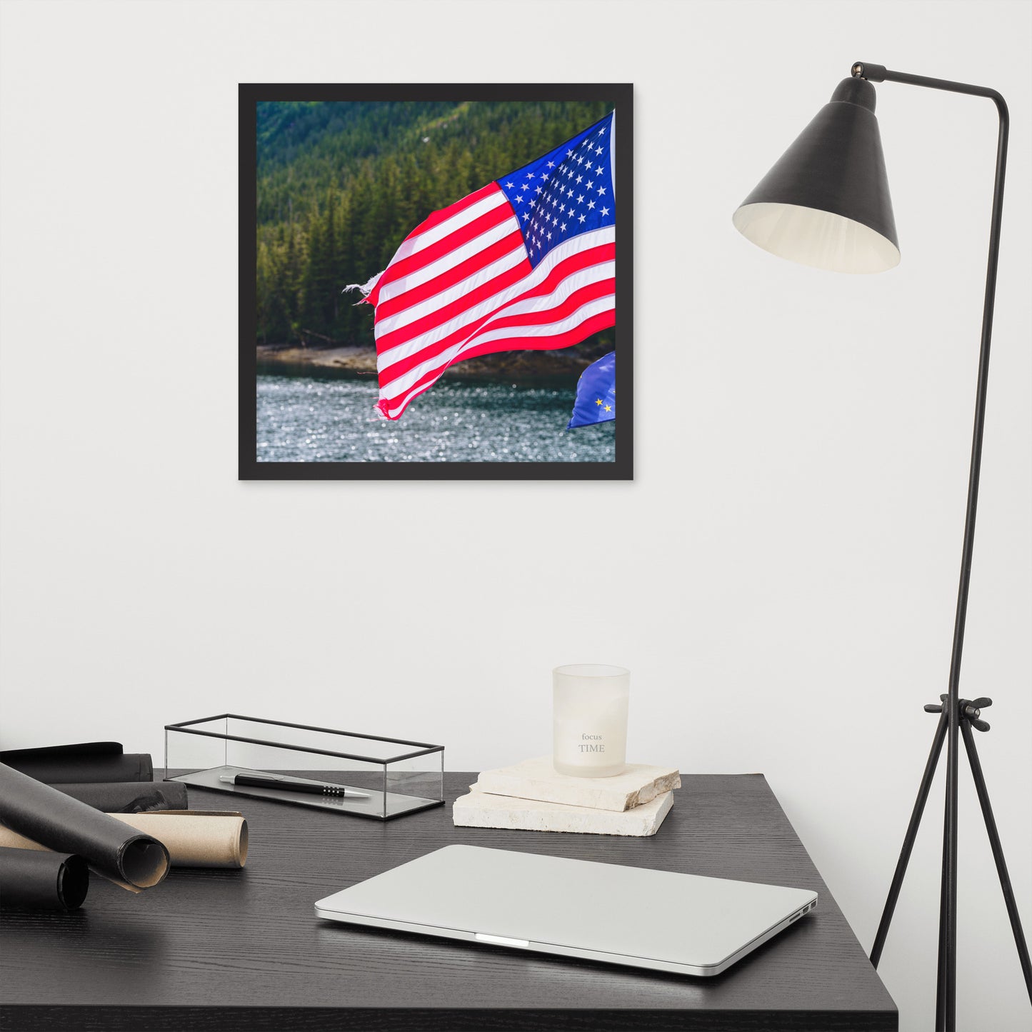 American Flag Framed poster