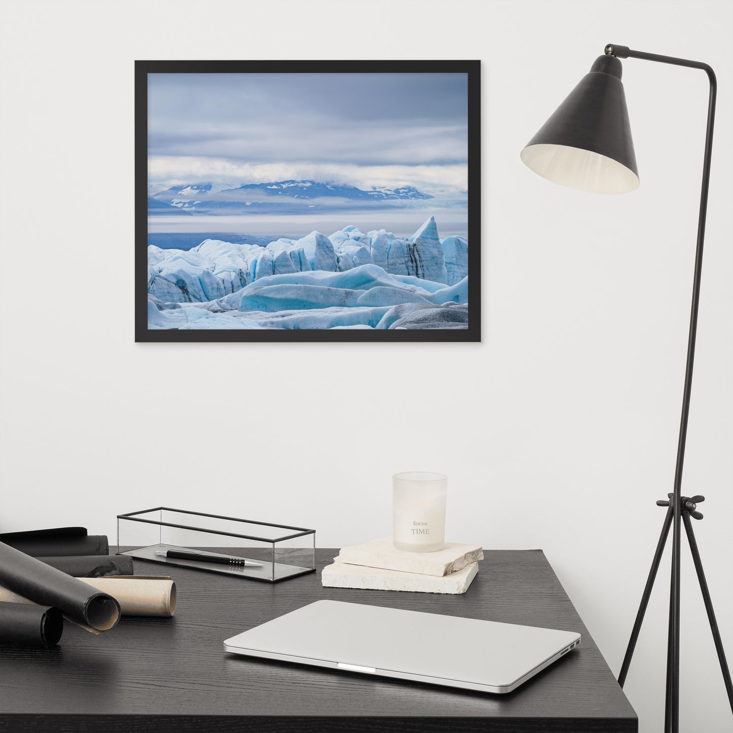 Alaska Glacier Framed poster