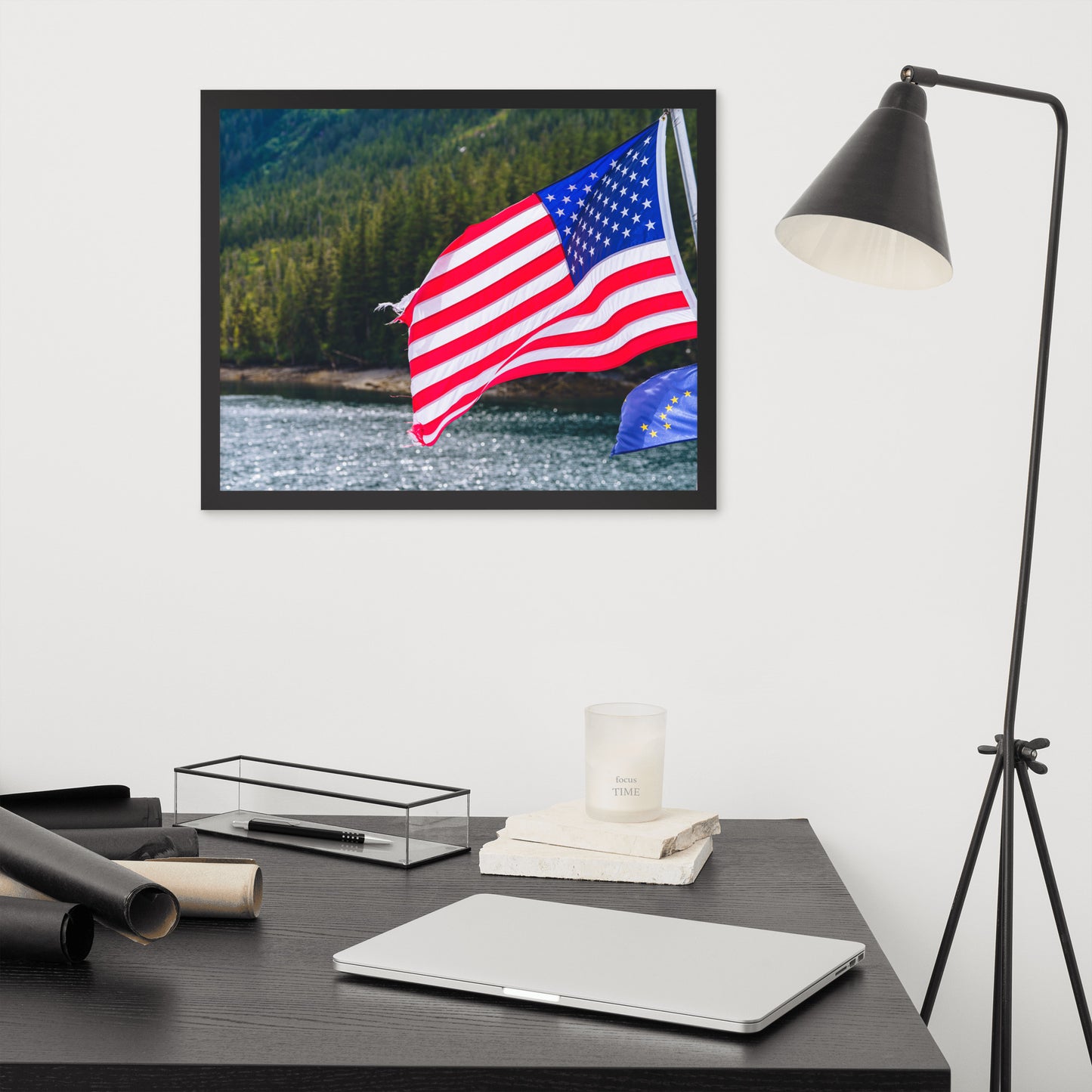 American Flag Framed poster