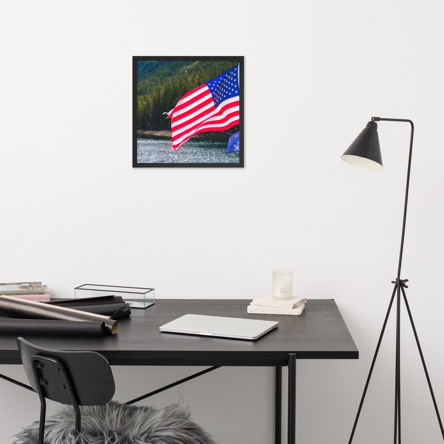 American Flag Framed poster