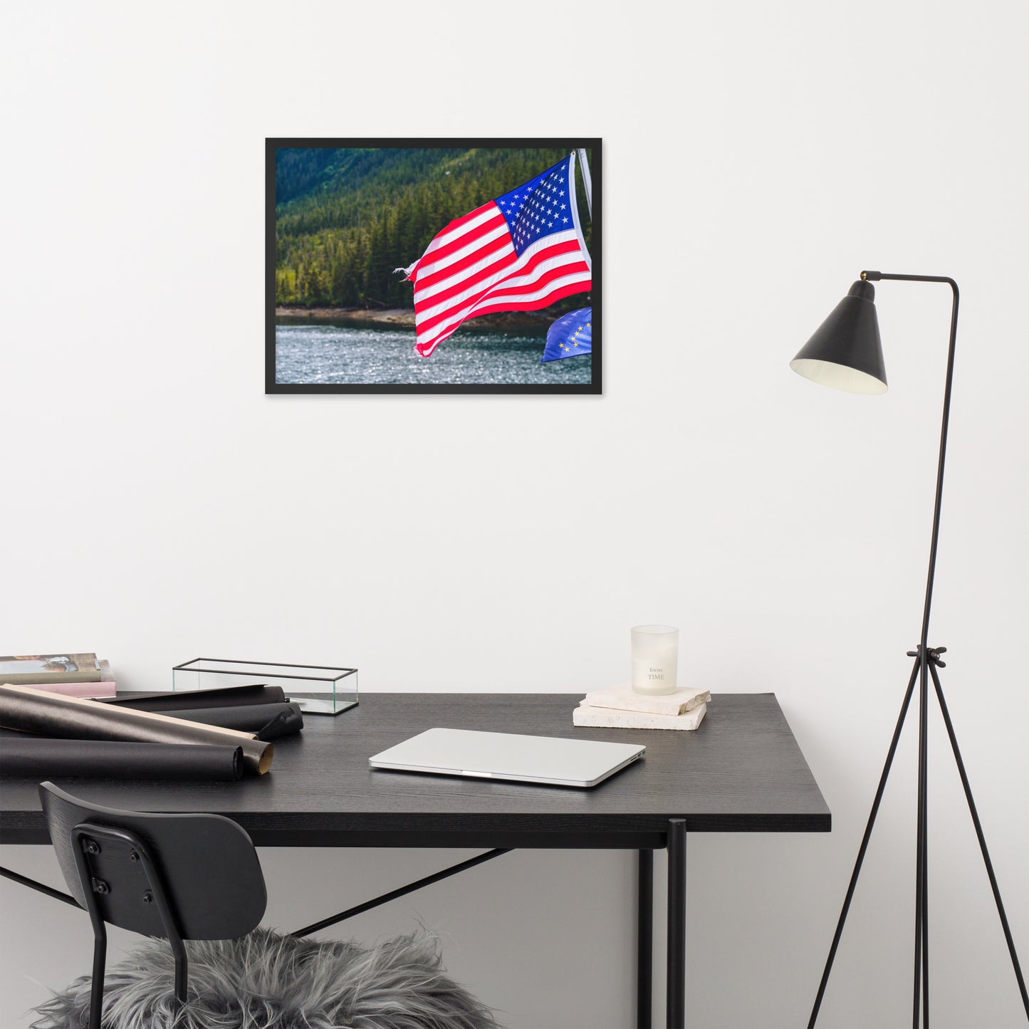 American Flag Framed poster