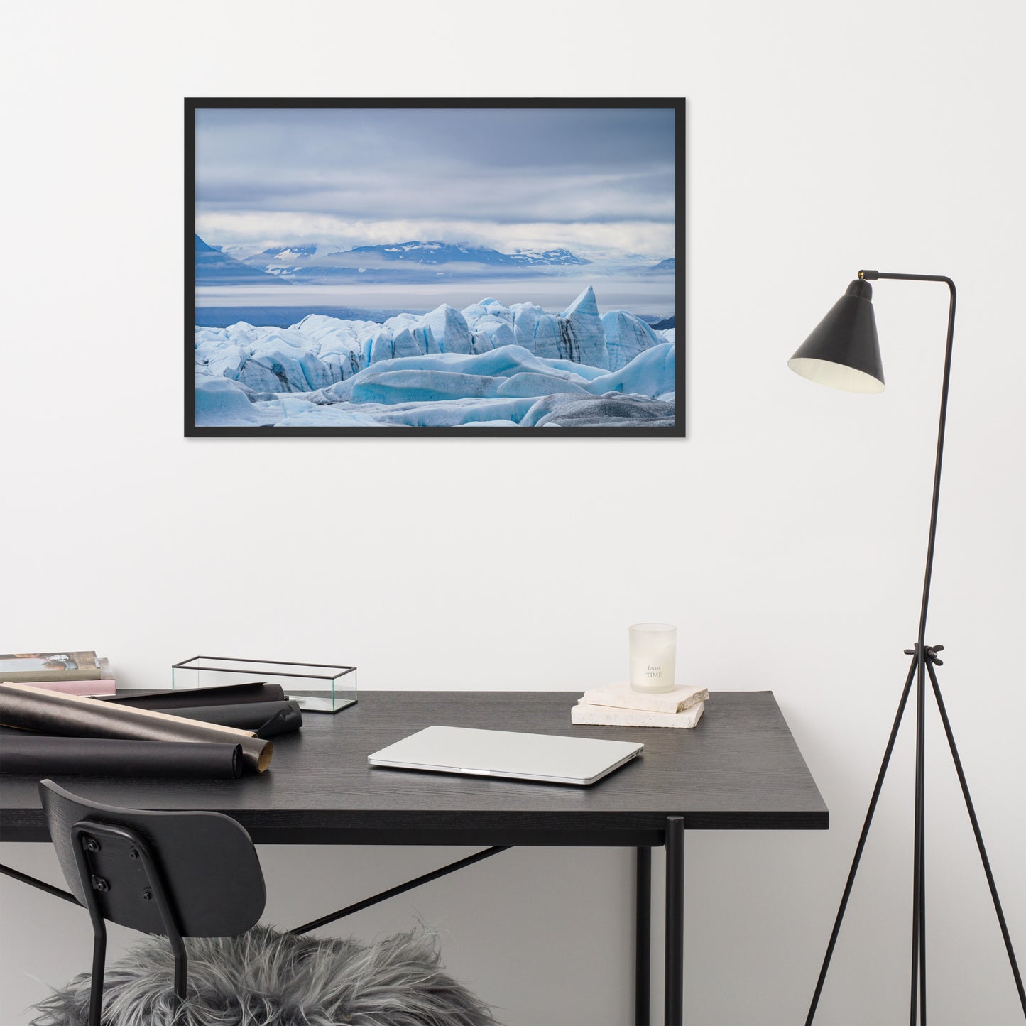 Alaska Glacier Framed poster