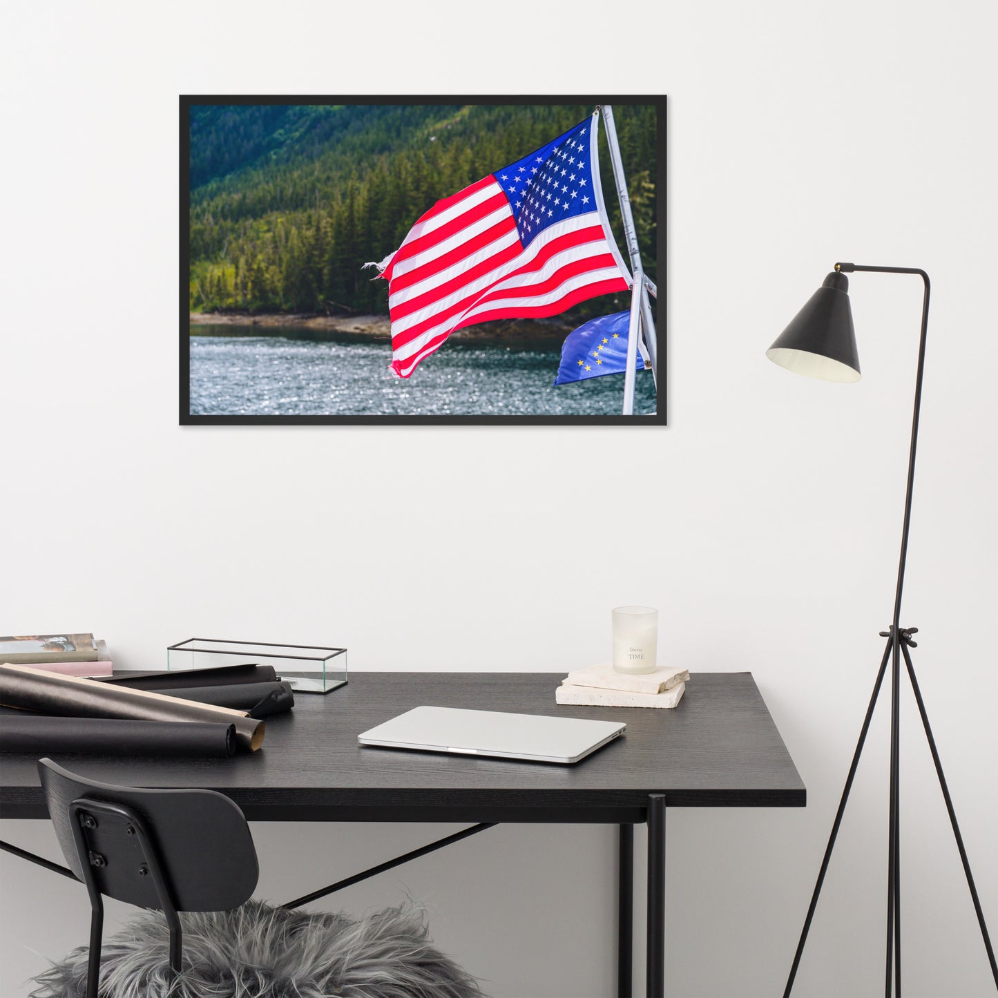 American Flag Framed poster