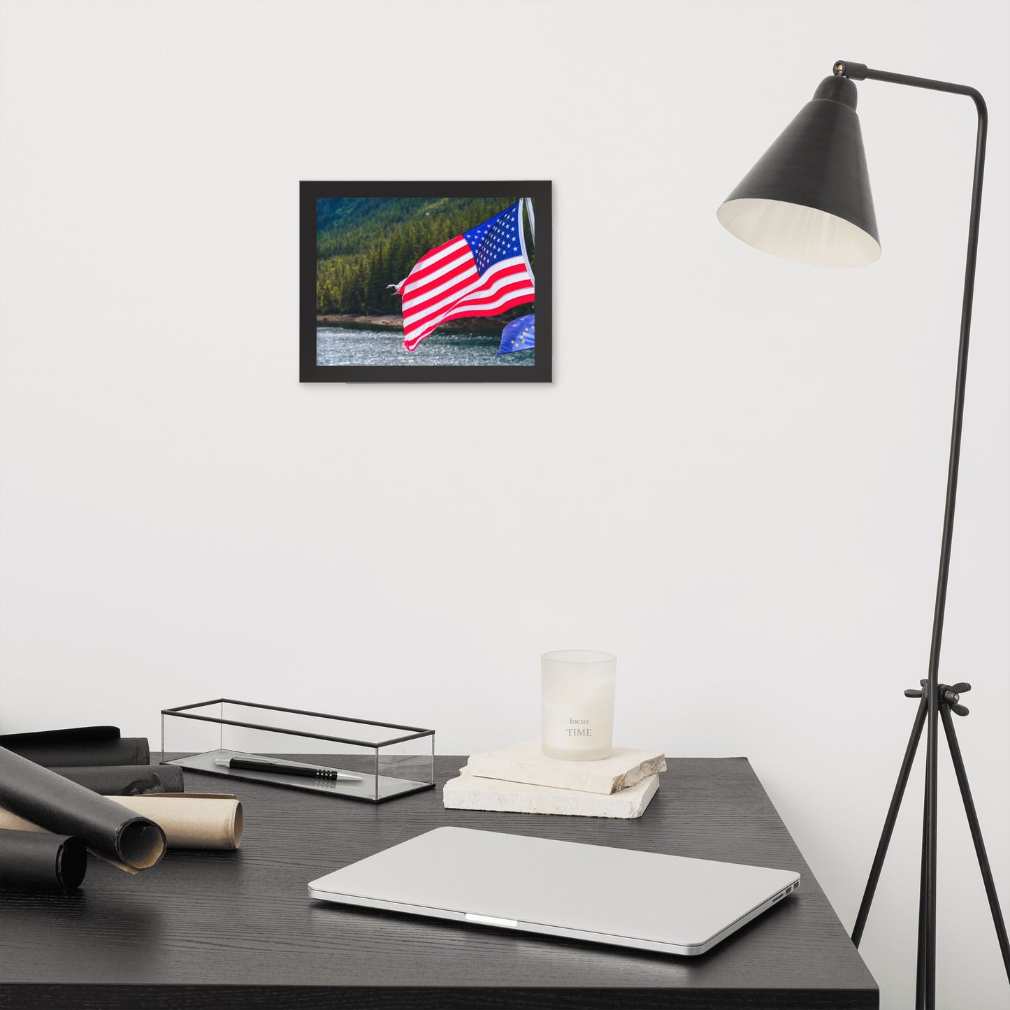 American Flag Framed poster