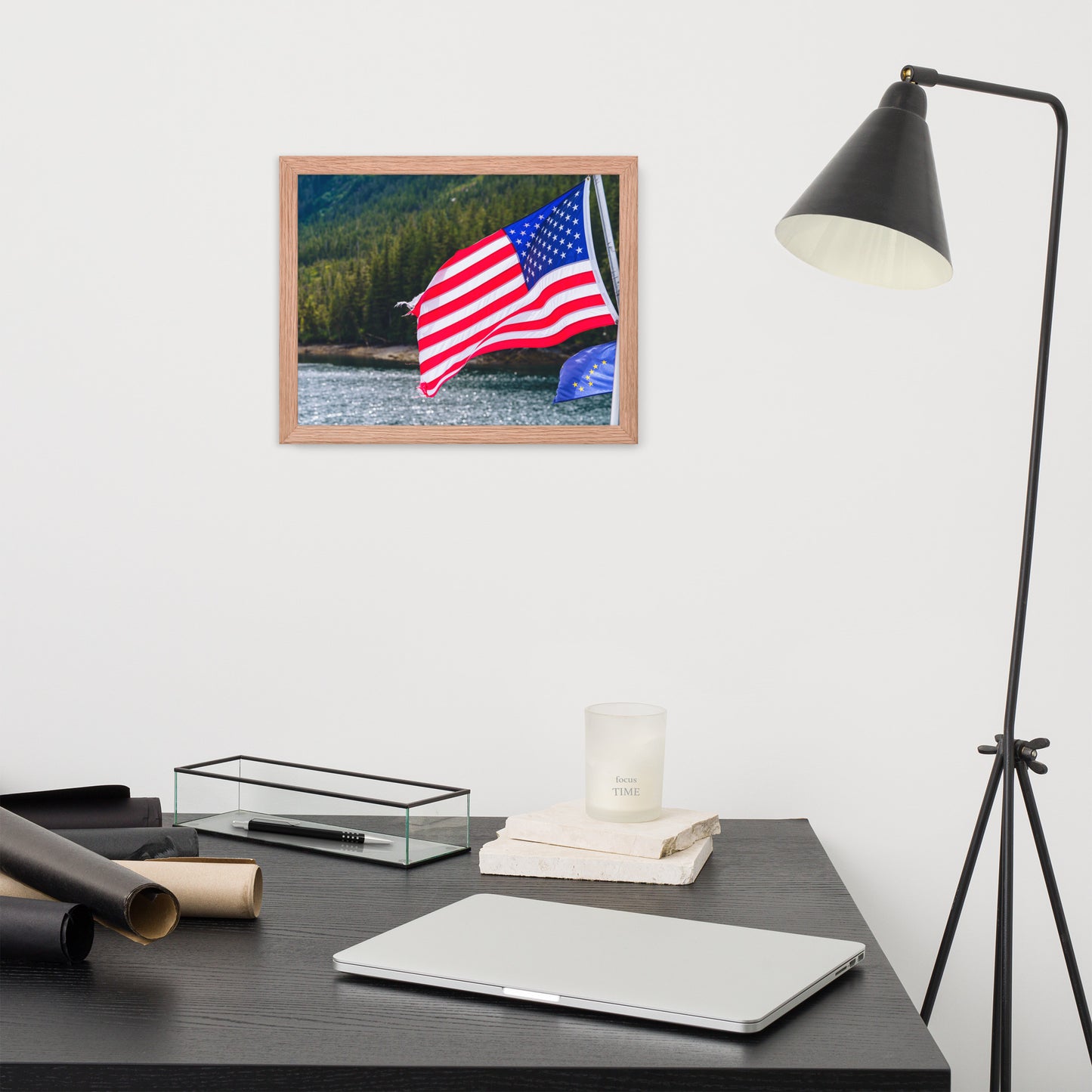 American Flag Framed poster