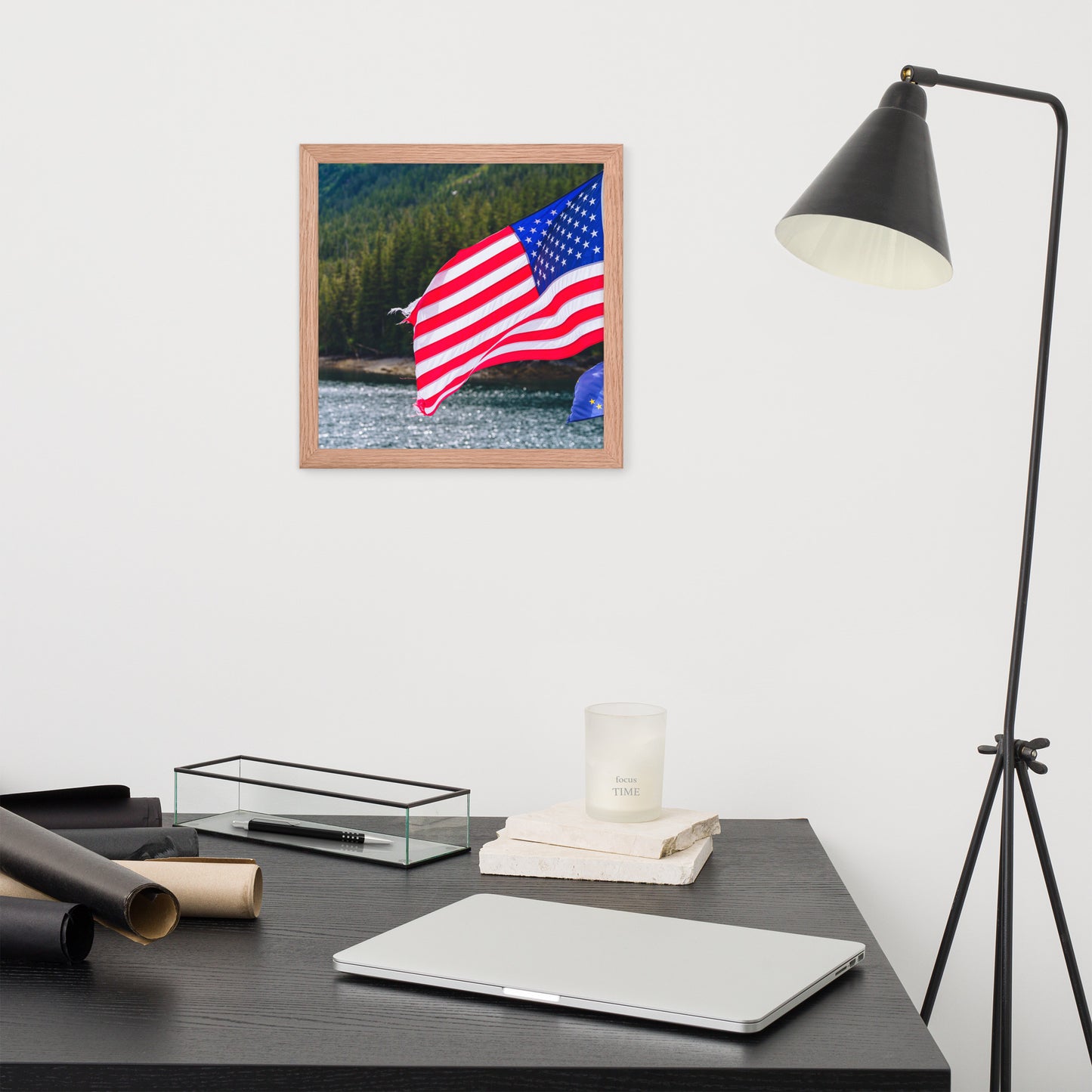 American Flag Framed poster