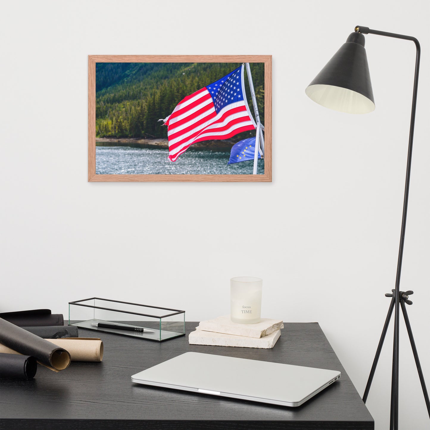 American Flag Framed poster