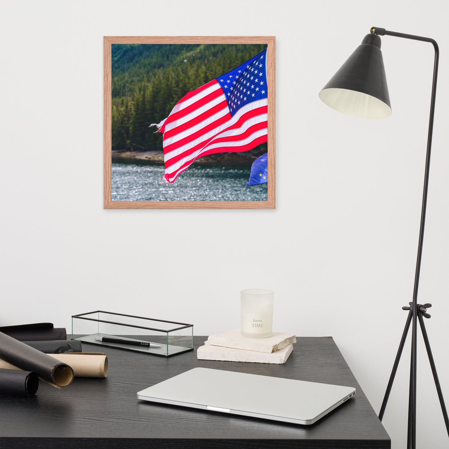 American Flag Framed poster