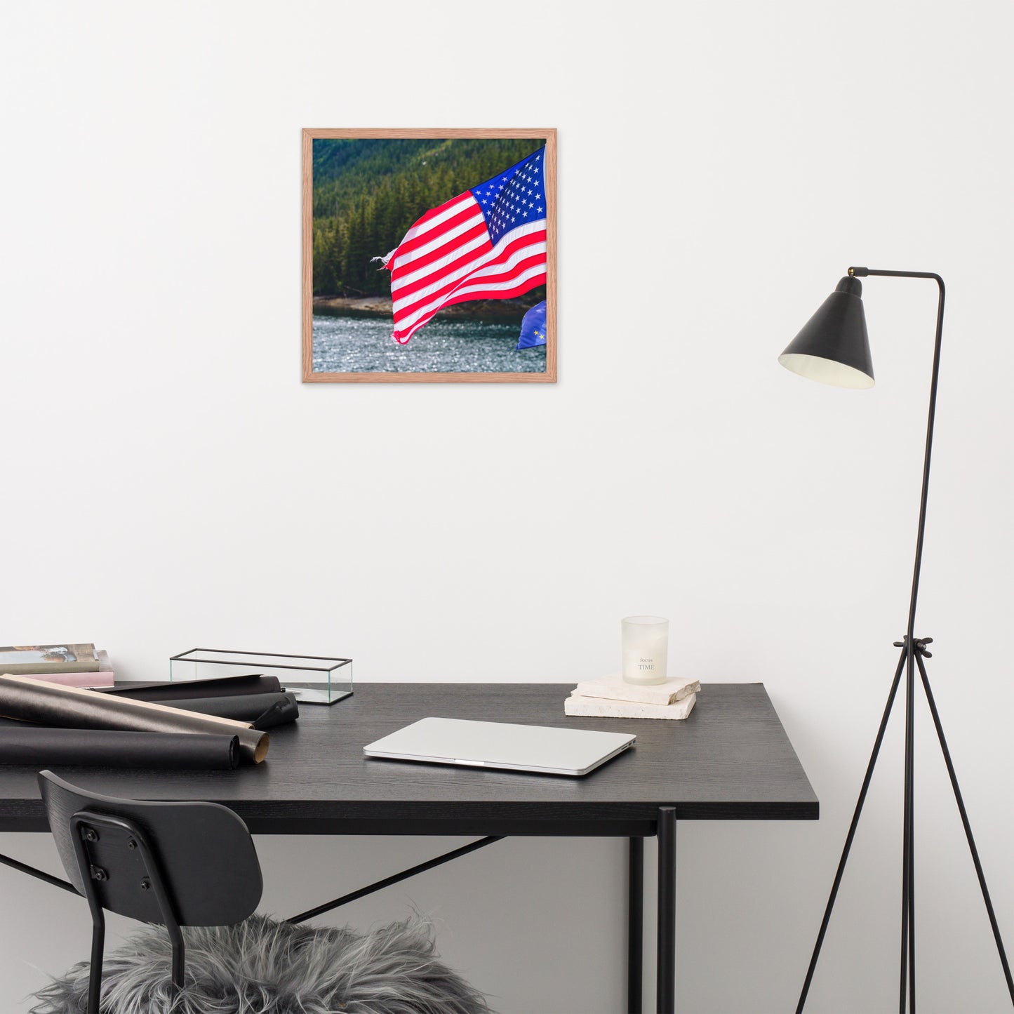 American Flag Framed poster