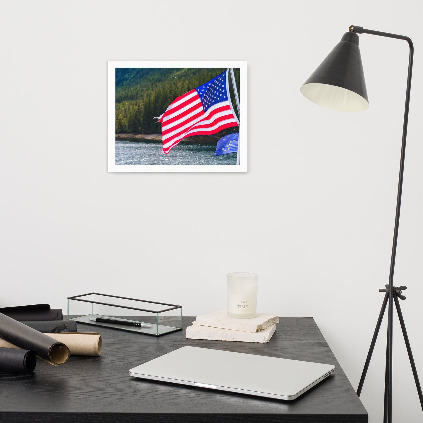 American Flag Framed poster