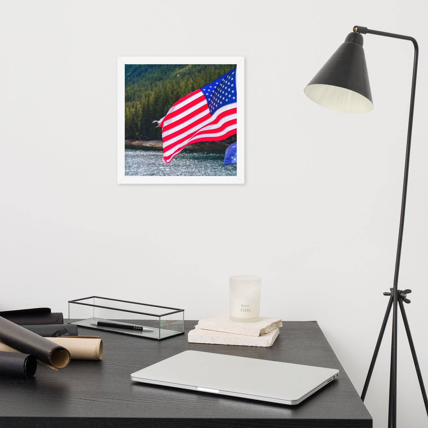 American Flag Framed poster