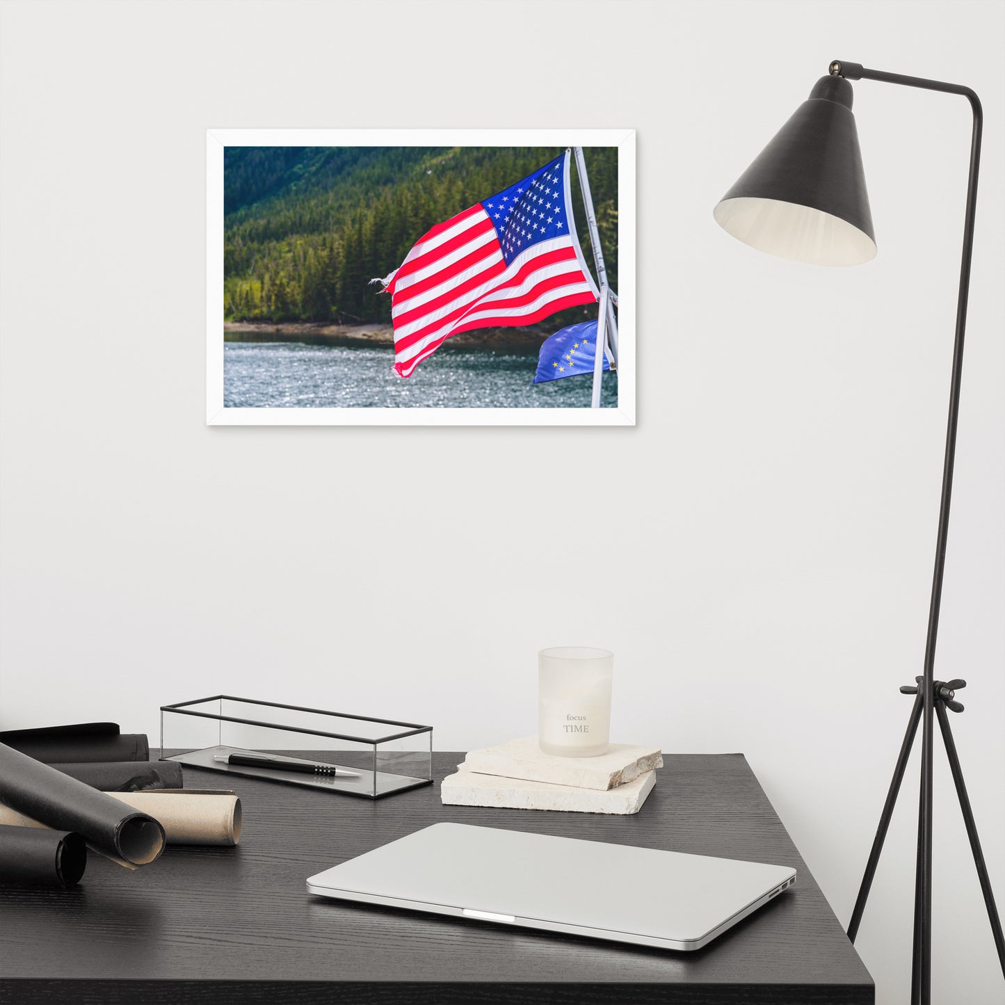 American Flag Framed poster