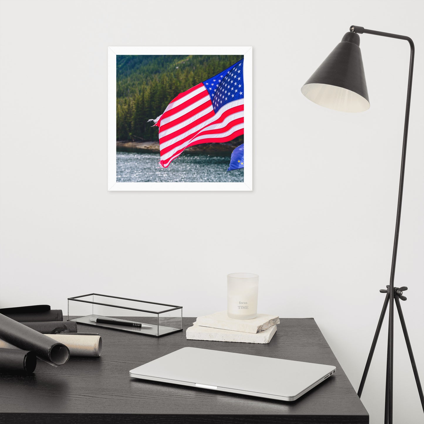 American Flag Framed poster