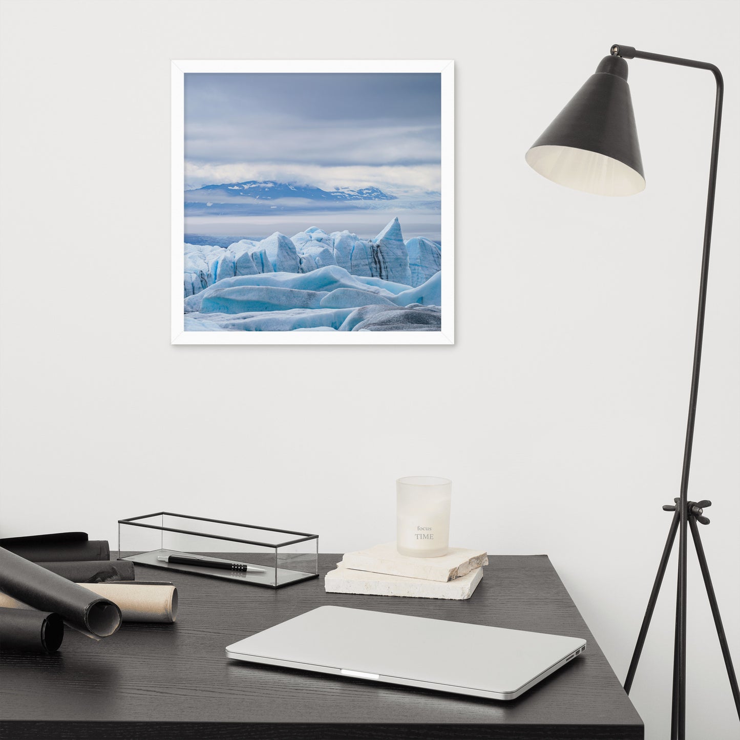 Alaska Glacier Framed poster