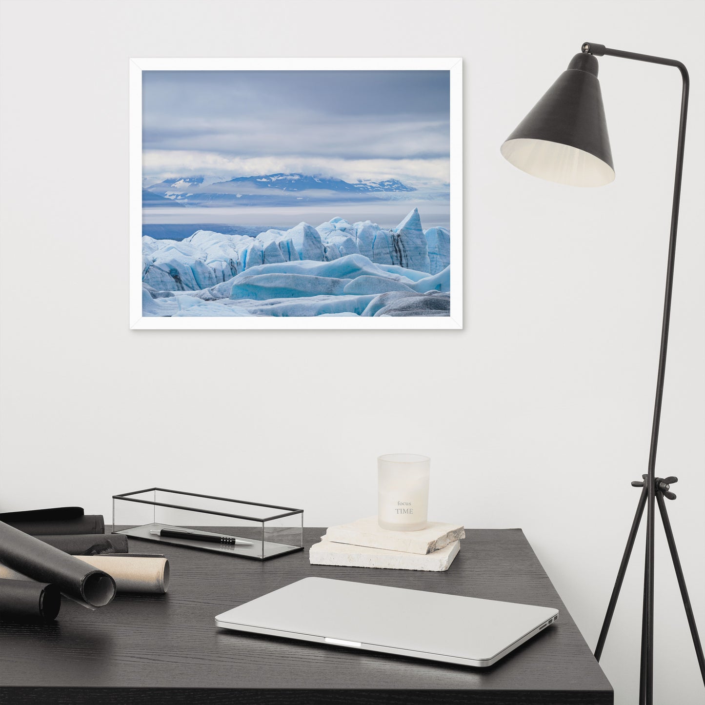 Alaska Glacier Framed poster