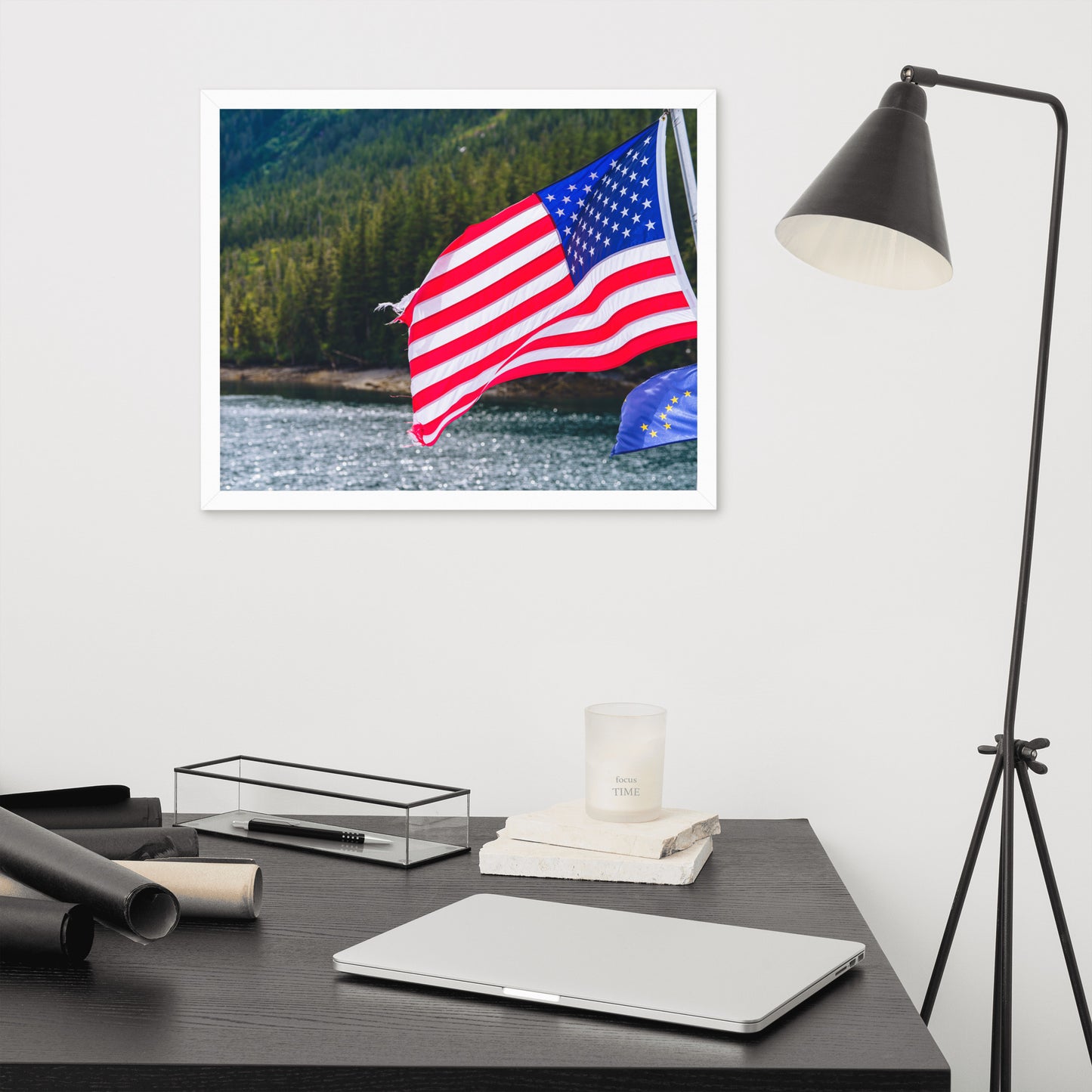 American Flag Framed poster