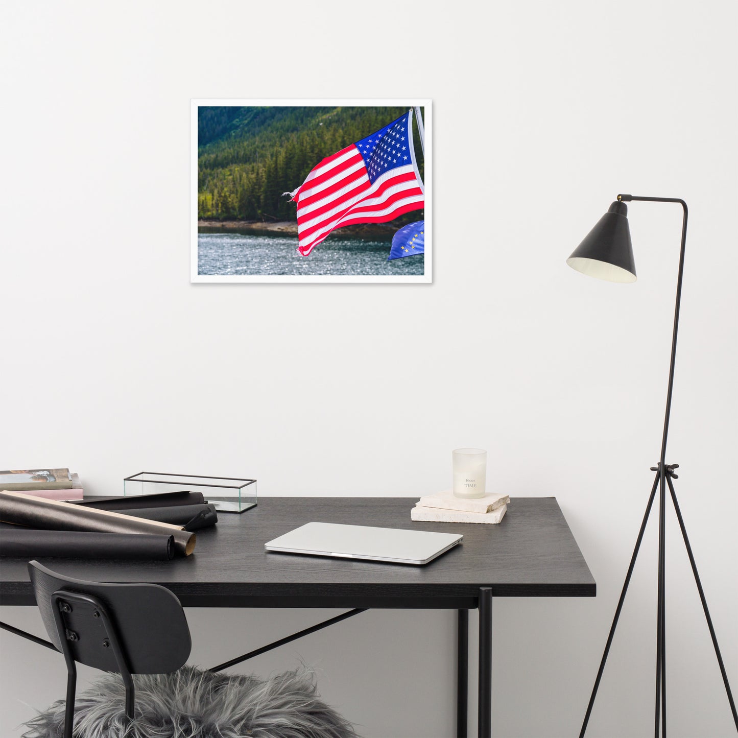 American Flag Framed poster