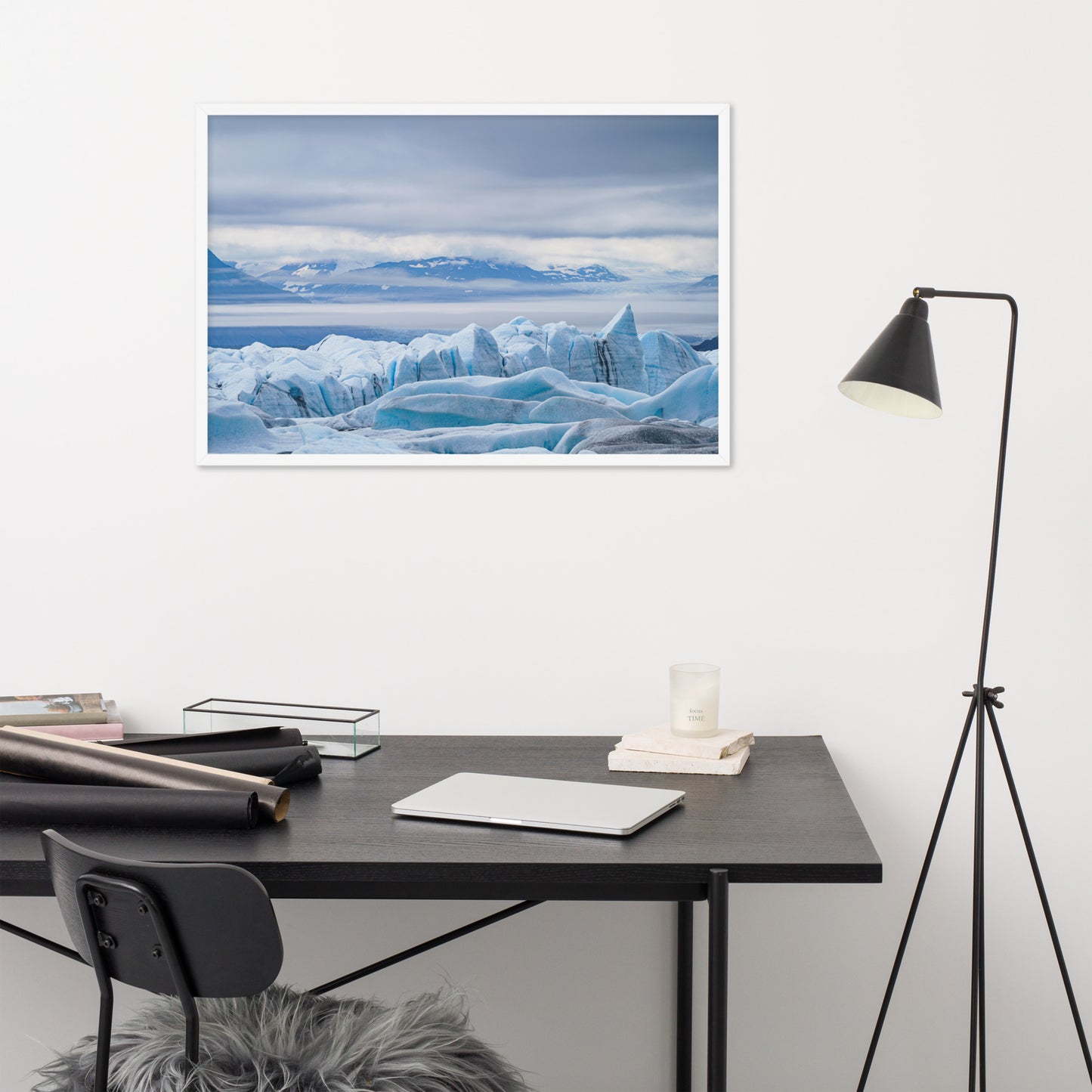 Alaska Glacier Framed poster