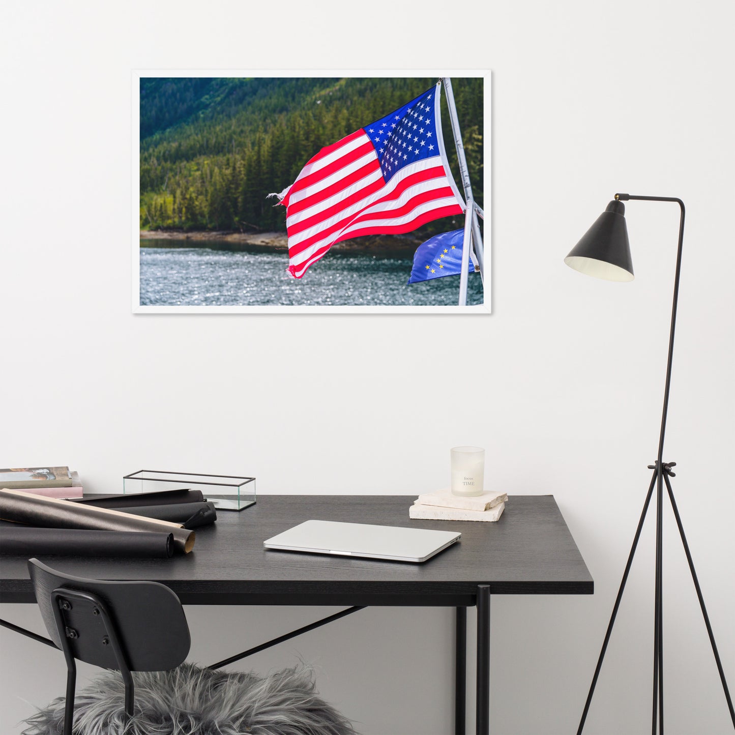 American Flag Framed poster