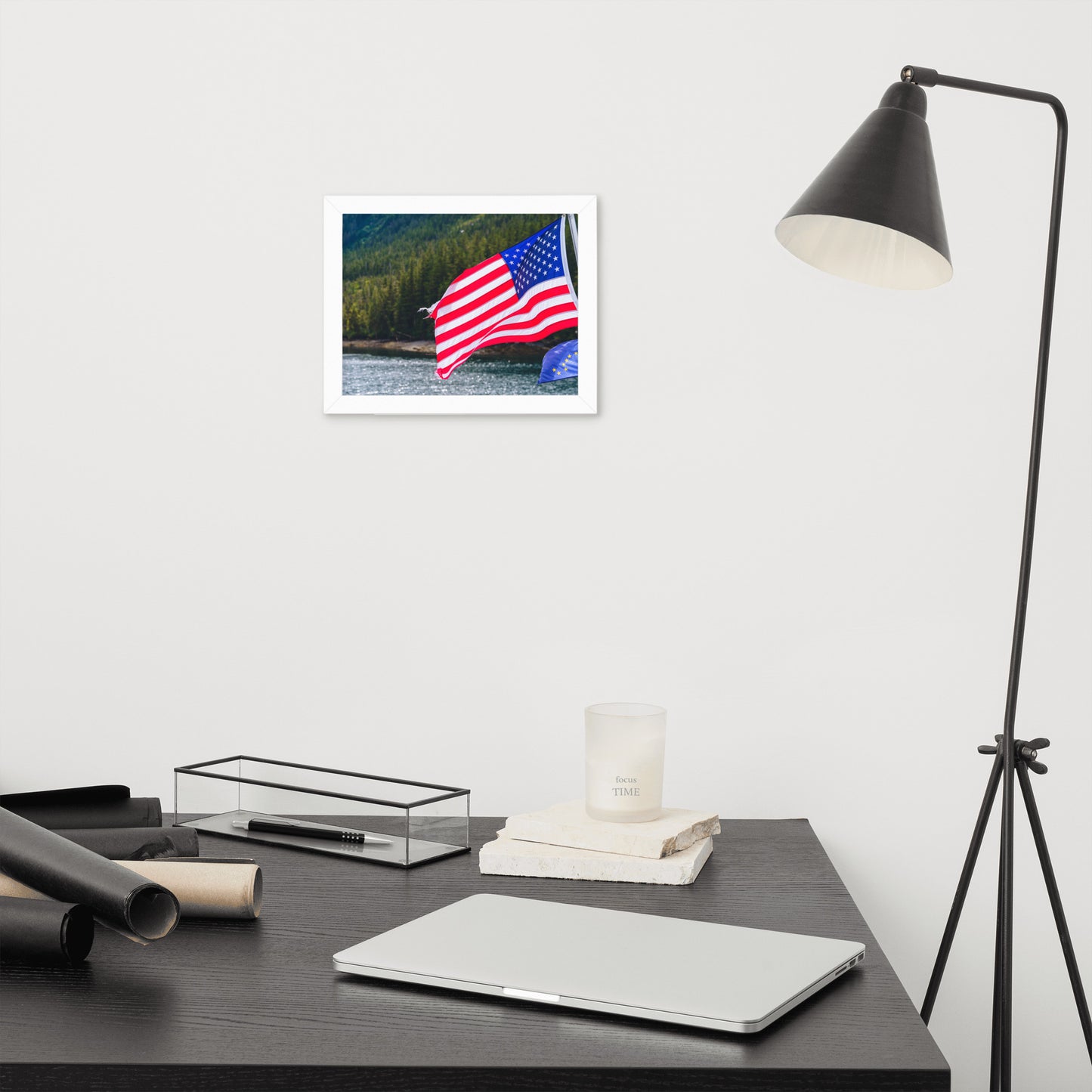 American Flag Framed poster