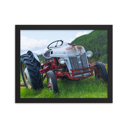 Tired car Ford Framed photo paper poster