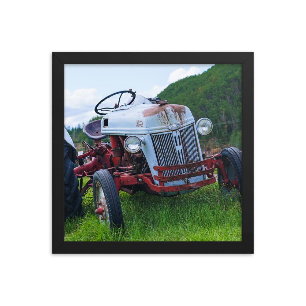 Tired car Ford Framed photo paper poster