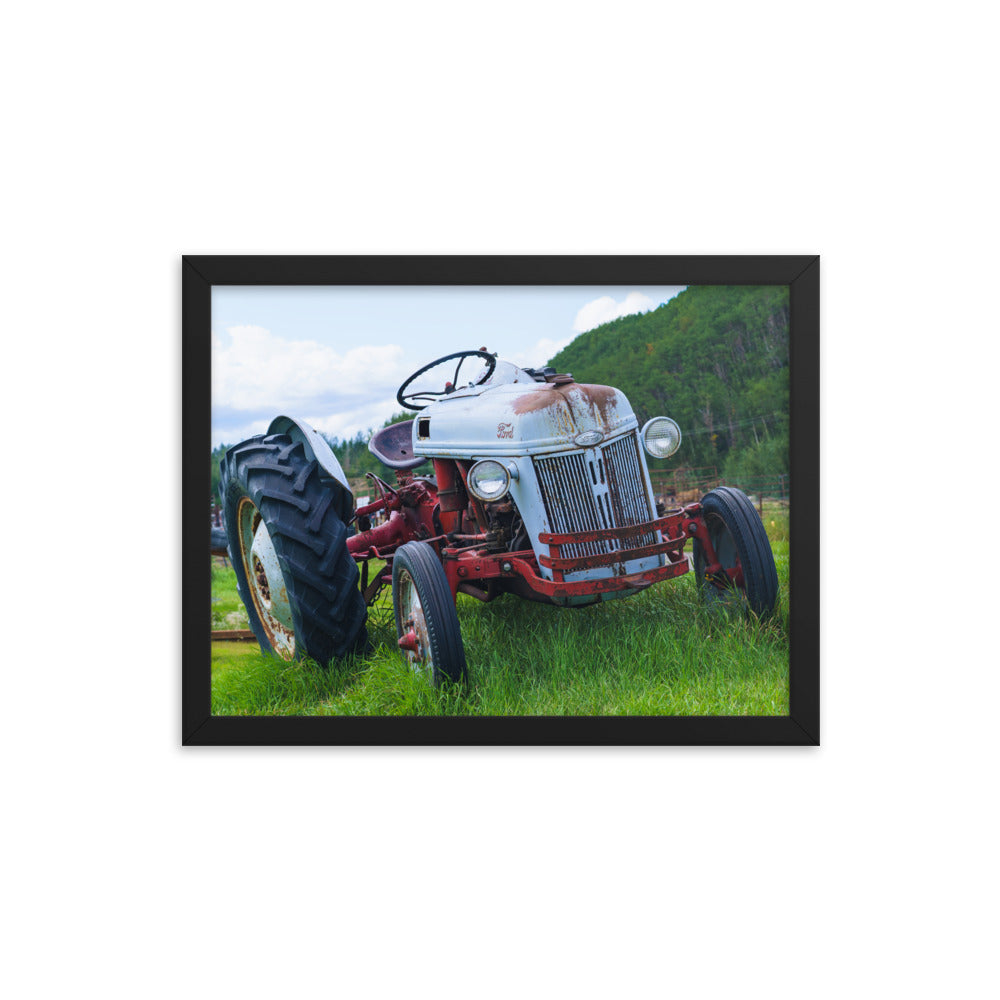 Tired car Ford Framed photo paper poster