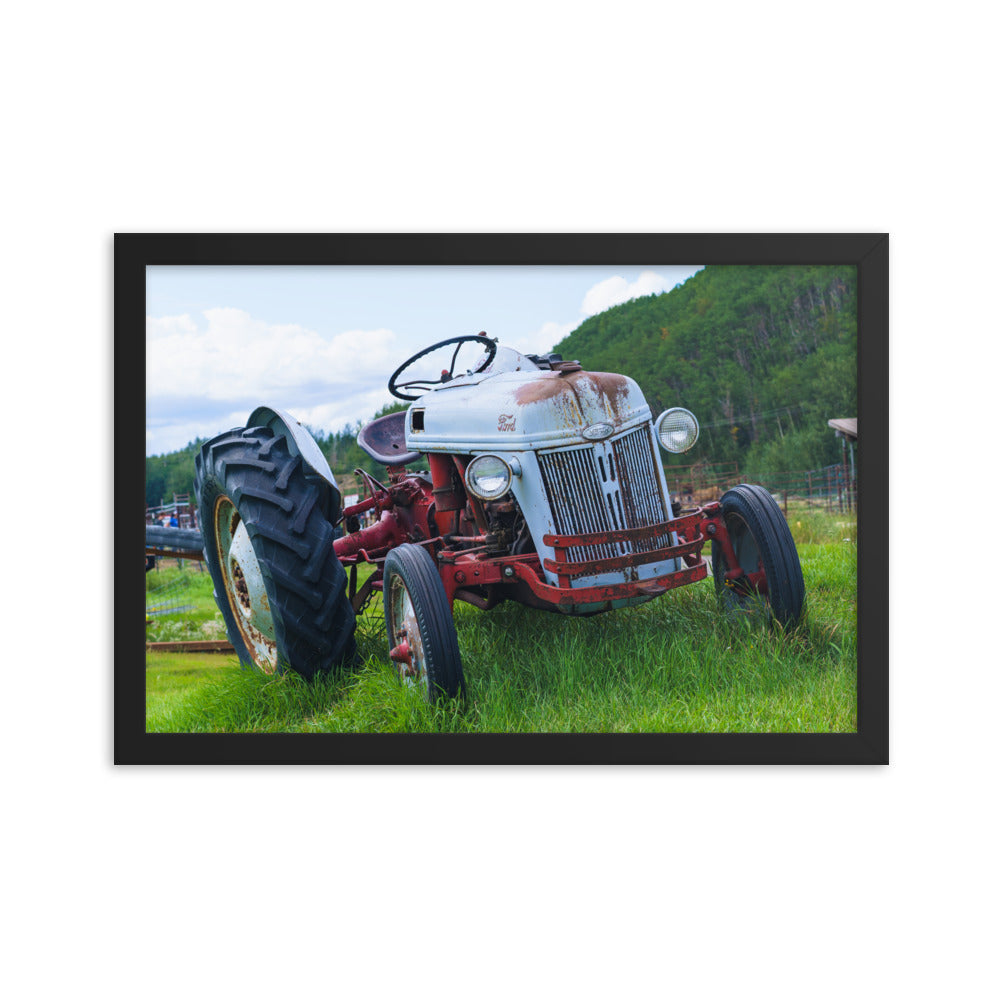 Tired car Ford Framed photo paper poster