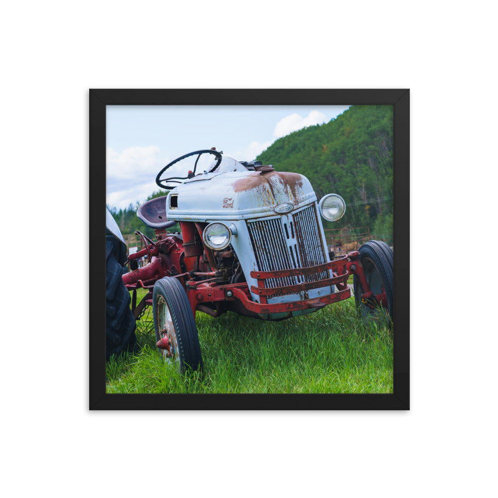 Tired car Ford Framed photo paper poster