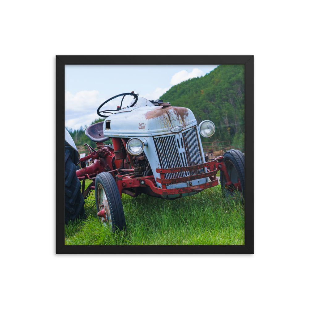 Tired car Ford Framed photo paper poster