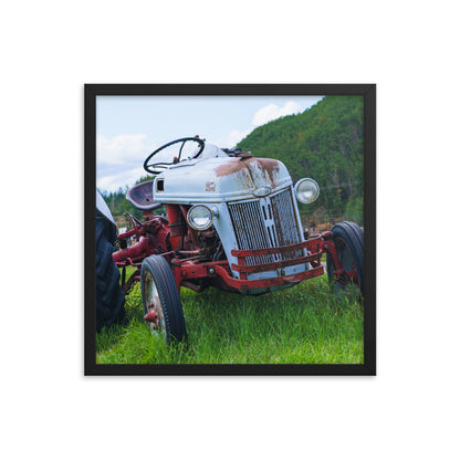 Tired car Ford Framed photo paper poster