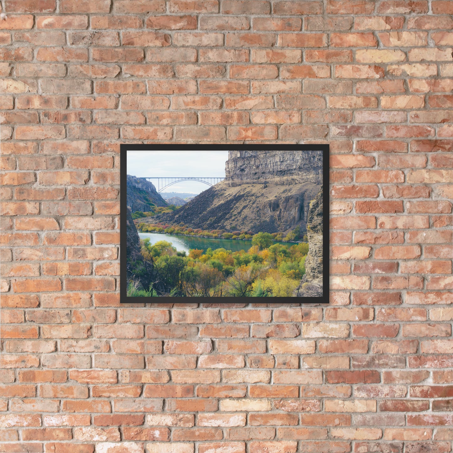 Bridge Idaho Framed photo paper poster