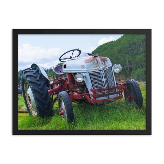 Tired car Ford Framed photo paper poster