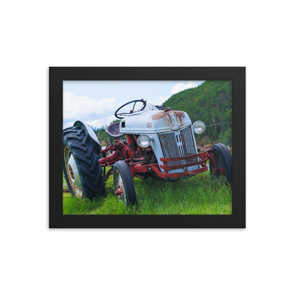 Tired car Ford Framed photo paper poster