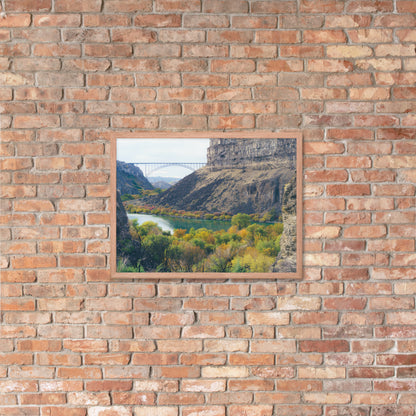 Bridge Idaho Framed photo paper poster