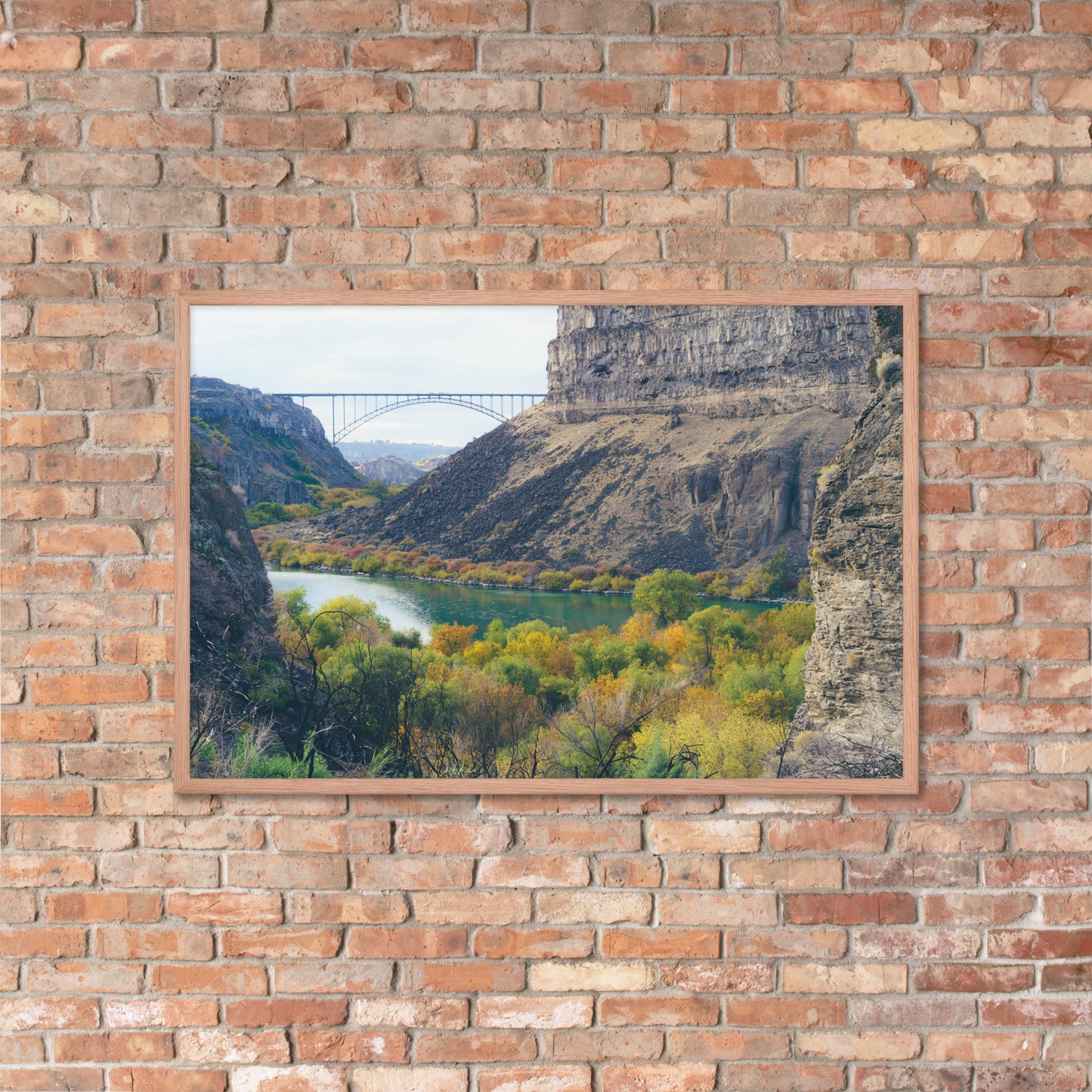 Bridge Idaho Framed photo paper poster